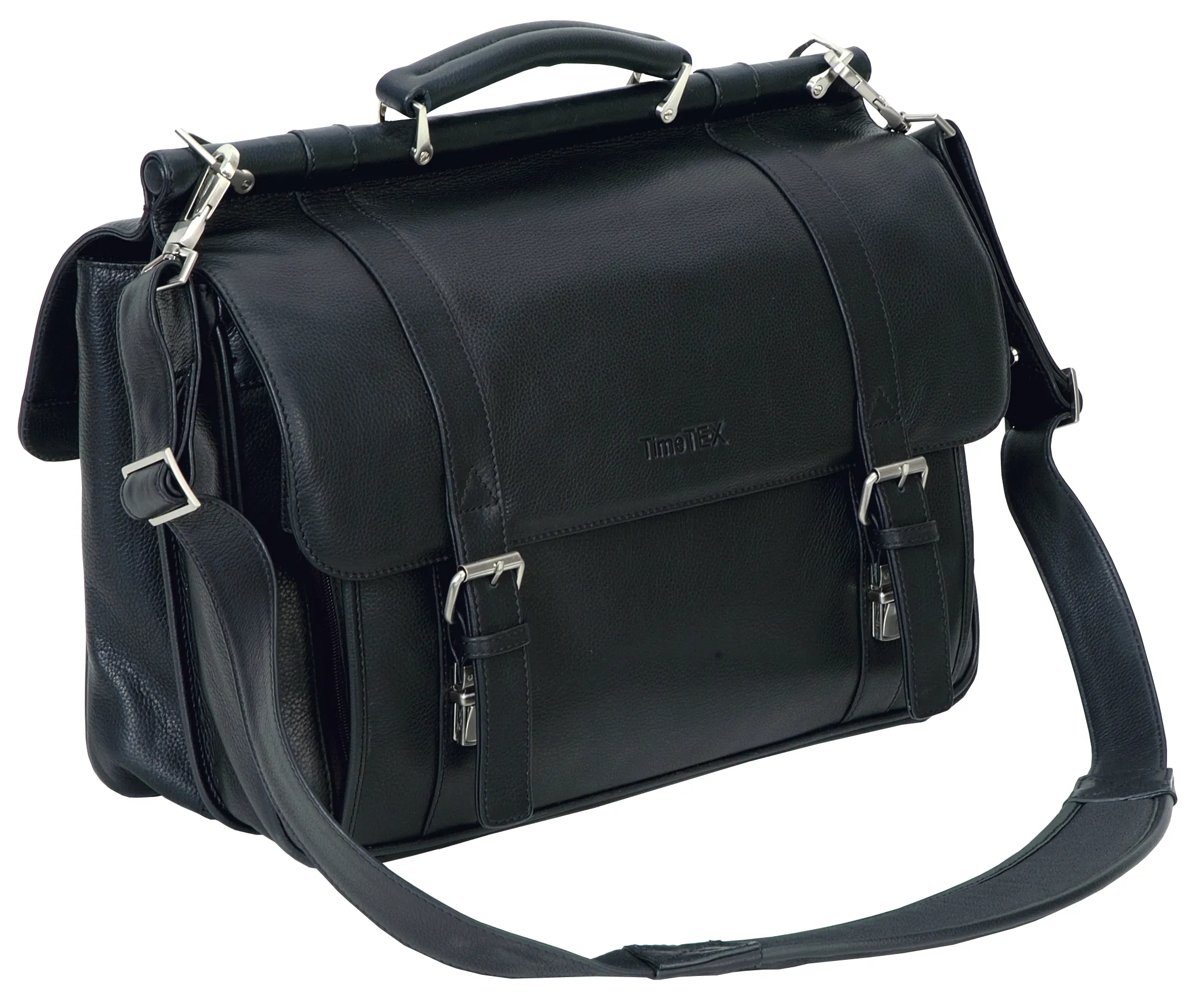 TimeTEX Lehrertasche "Compacta", schwarz, Vollrindsleder II./SO