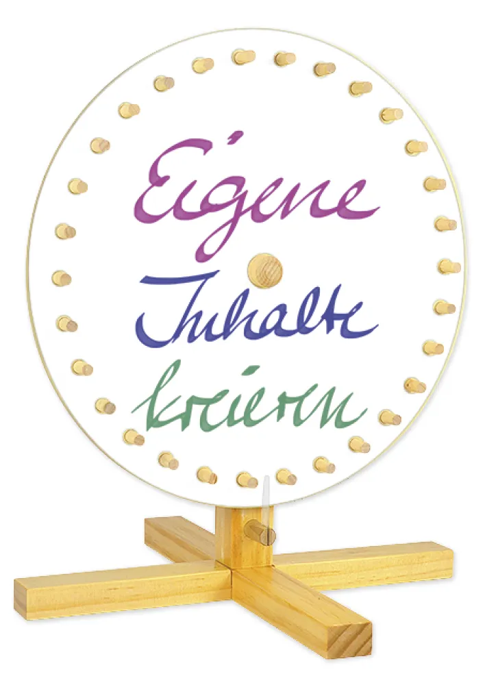 Glücksrad aus Holz "Fortuna-Lignum", 30 cm ø