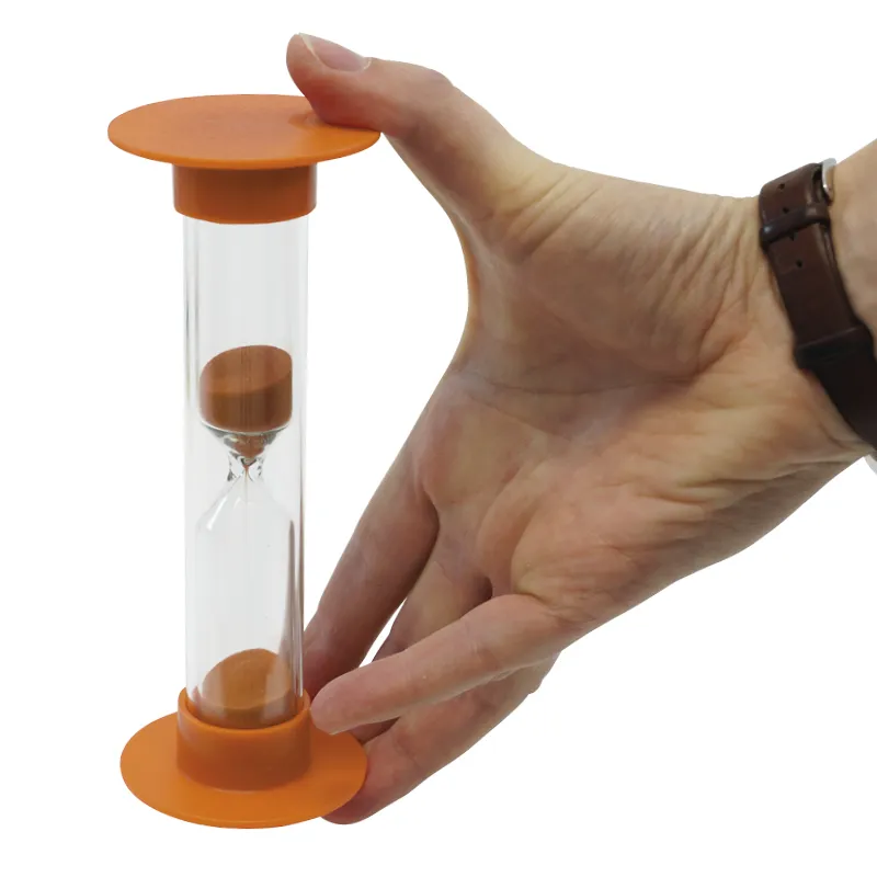 Reloj de arena 3 piezas, 14,5 cm alto, 5 cm ø (1 unidad de tiempo)