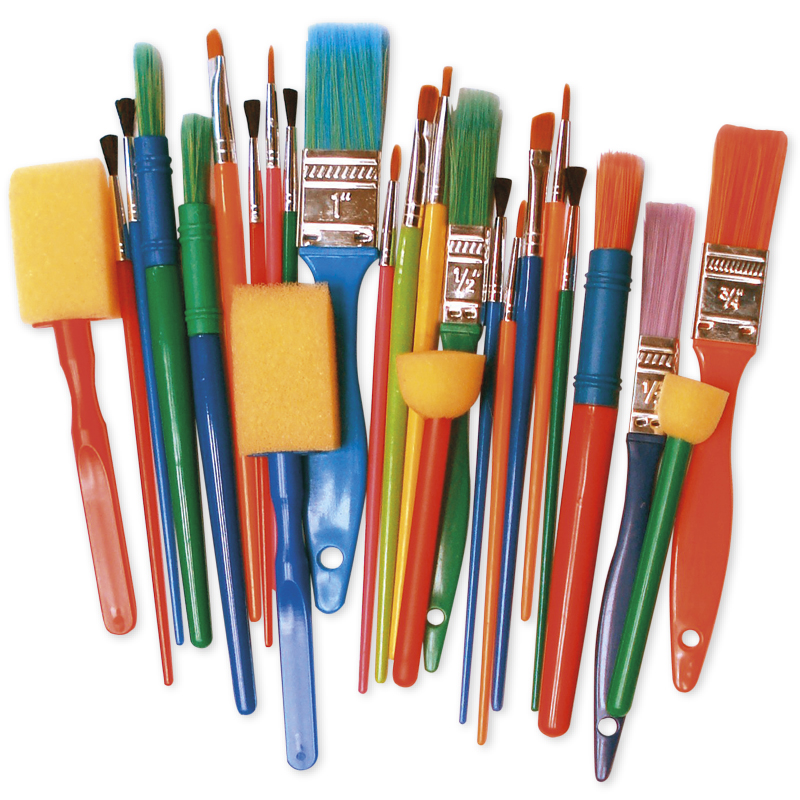 Hagemann Gruppen-Set Bunte Pinsel, 25-tlg.