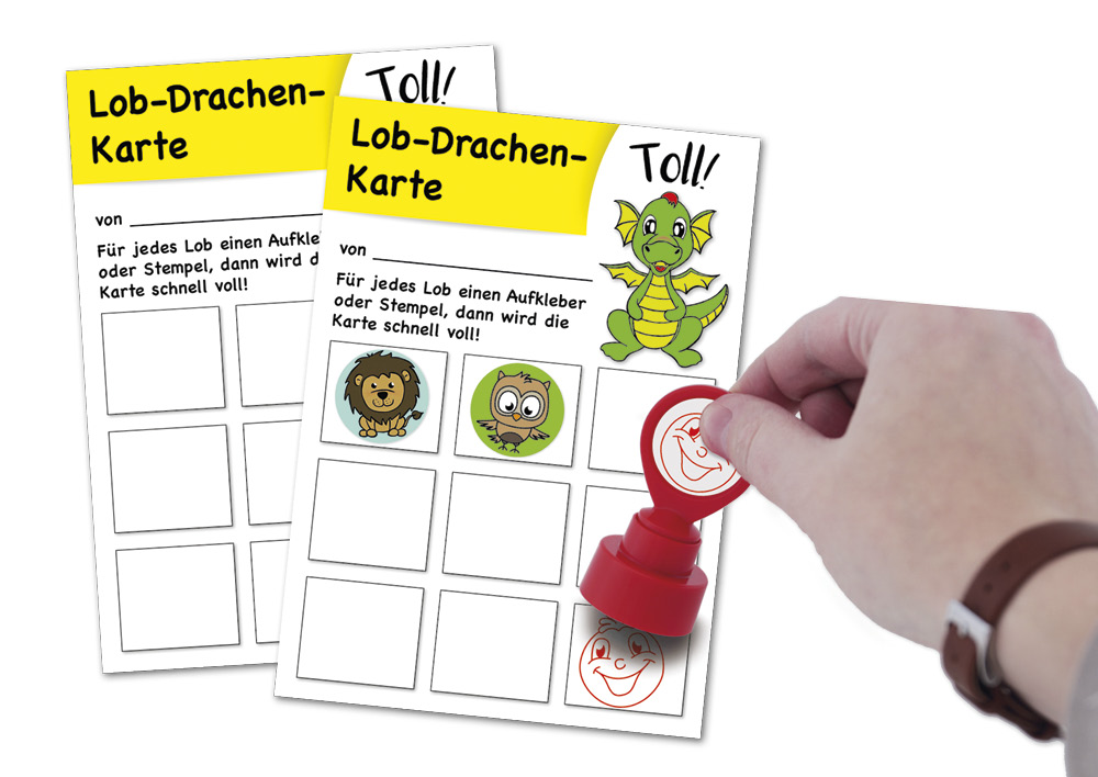 Belobigungs-Set "Drachen", 5-tlg.