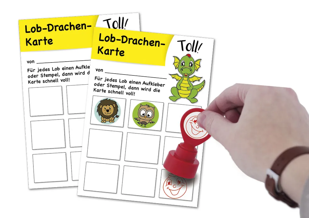 Belobigungs-Set "Drachen", 5-tlg.