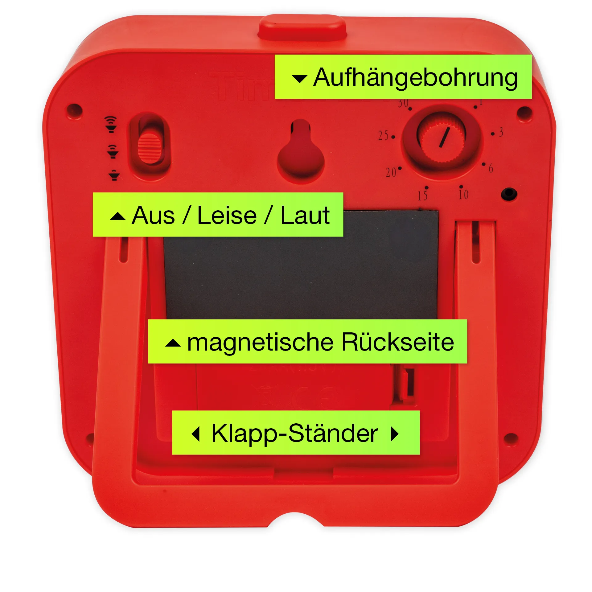 TimeTEX Zeitdauer-Uhr „lautlos“ ColorLINE