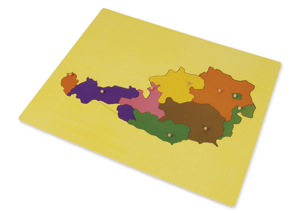 TimeTEX Puzzlekarte Österreich "Montessori Premium"