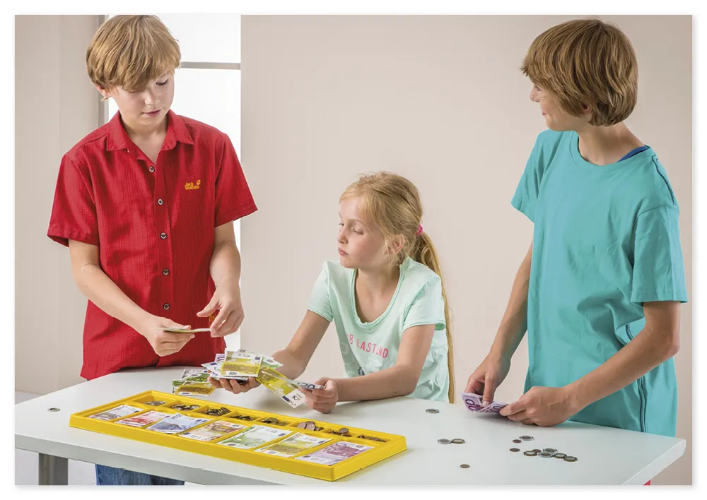 Set Euro-Rechengeld in Kassette, 290-tlg.