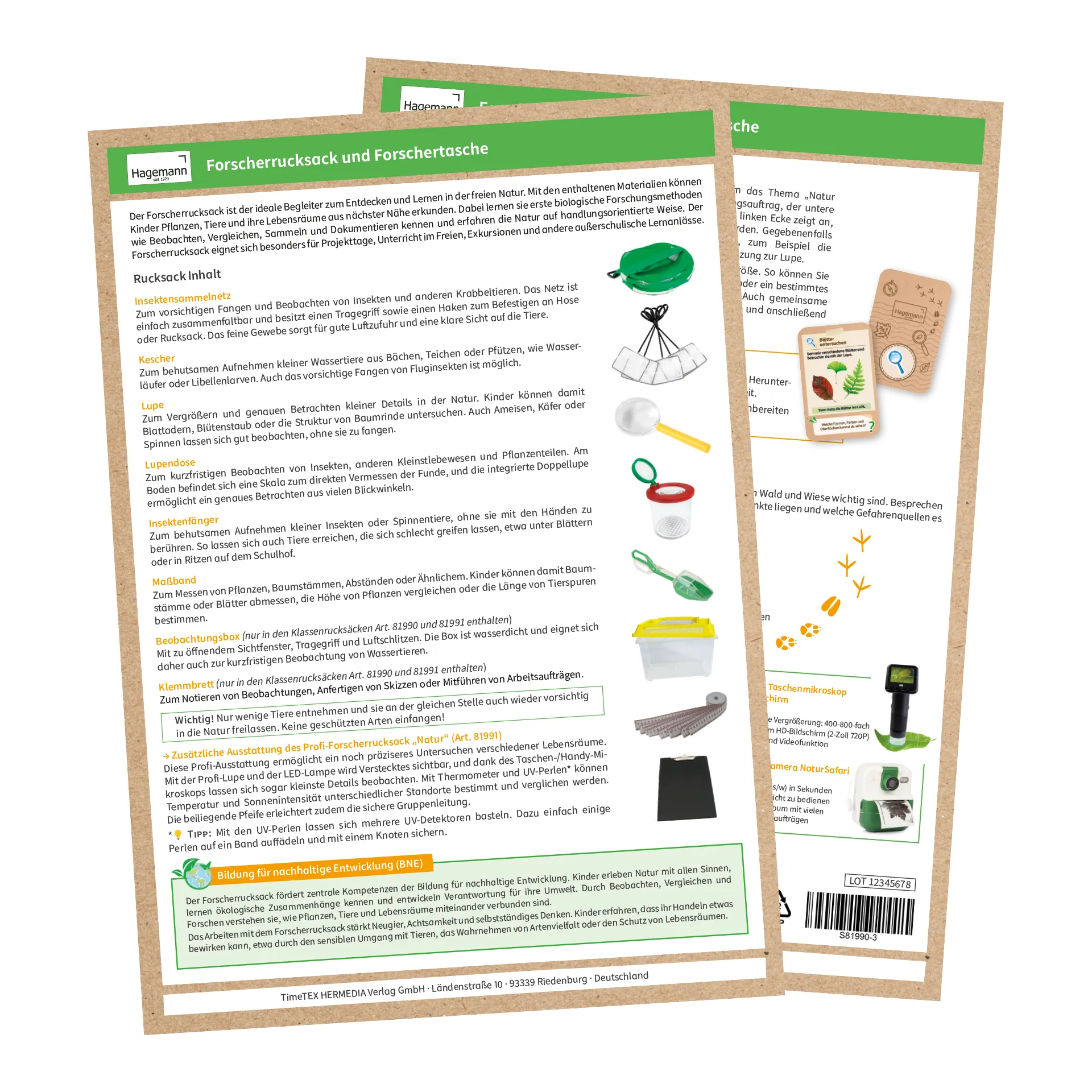 Forscher-Tasche "Natur", 7-tlg.