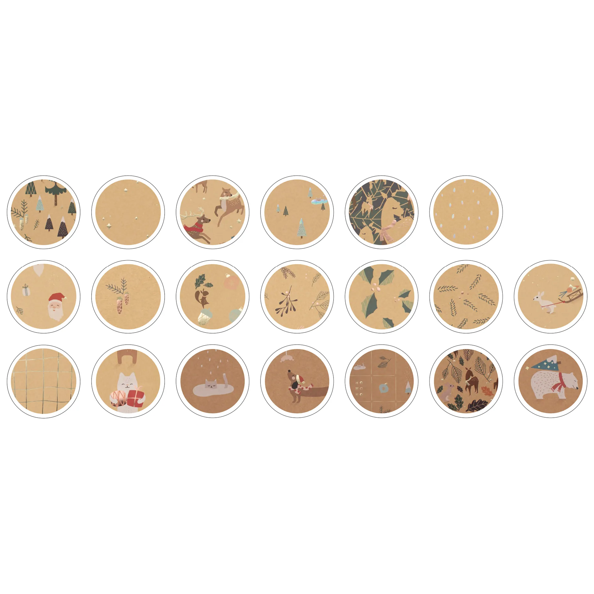 Kraftpapier-Block "Magic Christmas Paper" A4, 20 Blatt