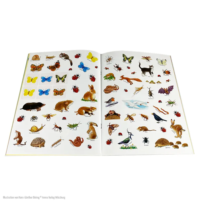 Buch "Der kleine Marienkäfer und seine Freunde", 24 Seiten mit 60 Aufklebern