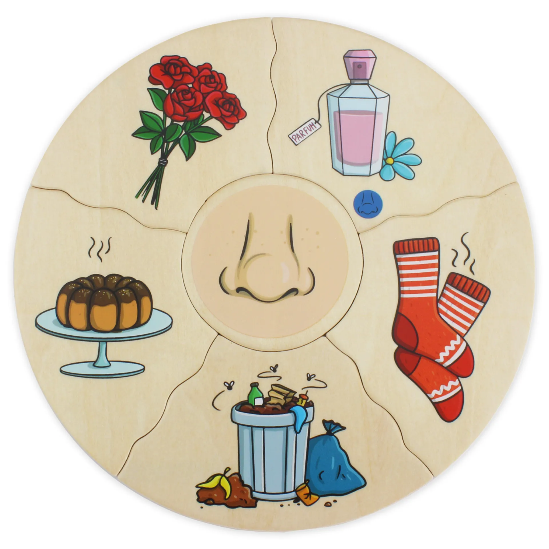 beleduc Puzzle Humanico "5 Sinne", 30-tlg.