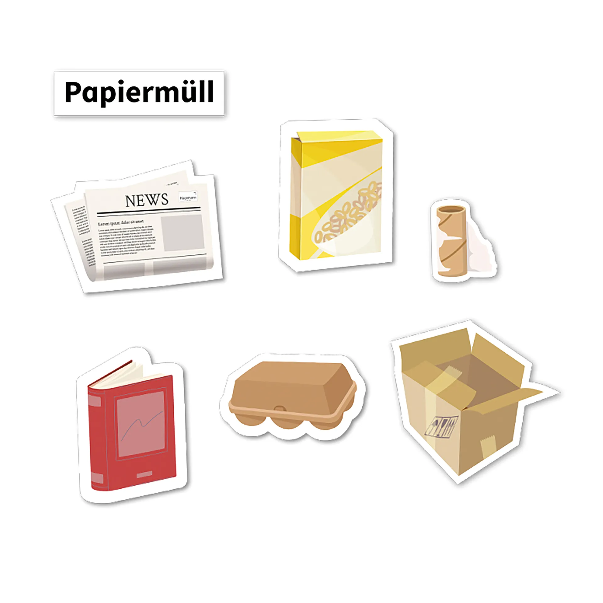 Müll vermeiden, Müll trennen & Abfallpyramide, magnetisch, 79-tlg.