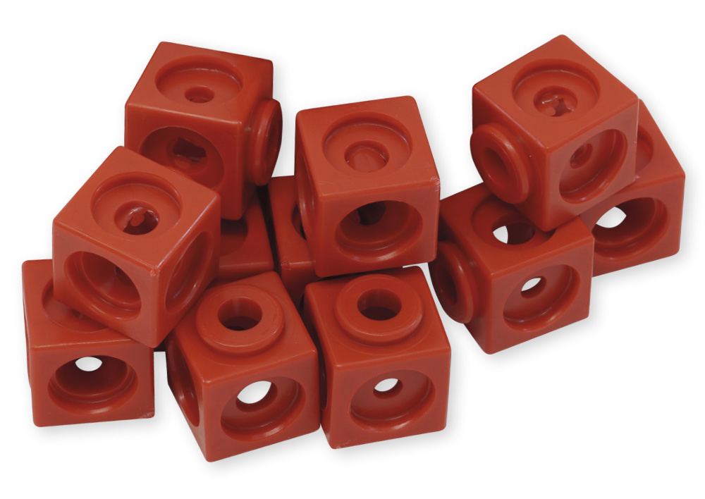 Set Steckwürfel, 1,7 cm, 100 Stück im Polybeutel