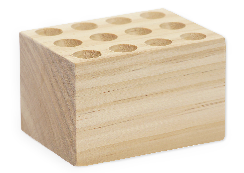 Holzblock für Prickelnadeln, 85x65x55 mm