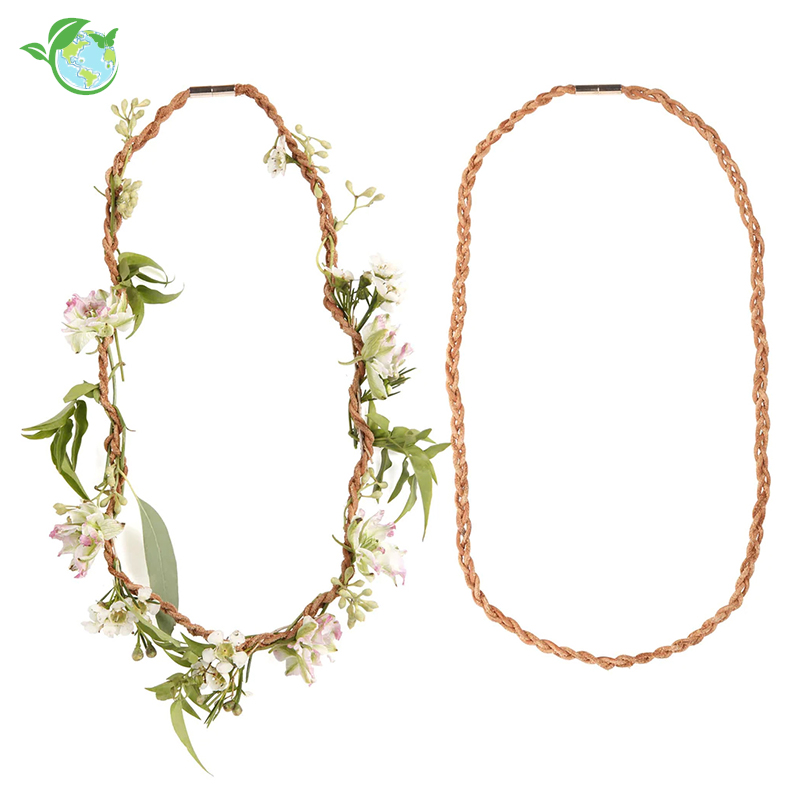 Halskette für Blumen aus Leder, 62 cm