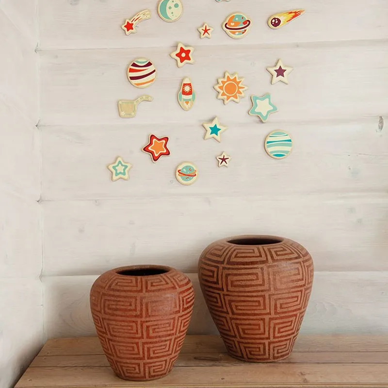 Planeten, magnetisch, 20 delige set