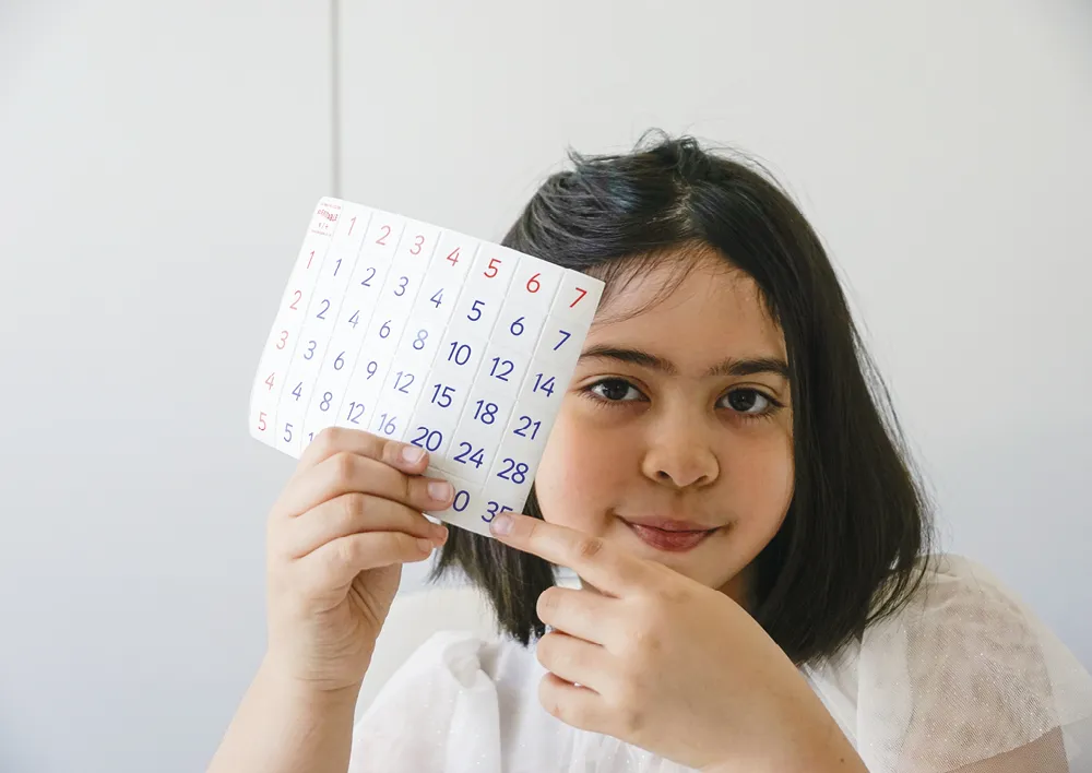 Schüler-Set Flexible Tabelle "Flexitable", Multiplikation, 5-tlg.