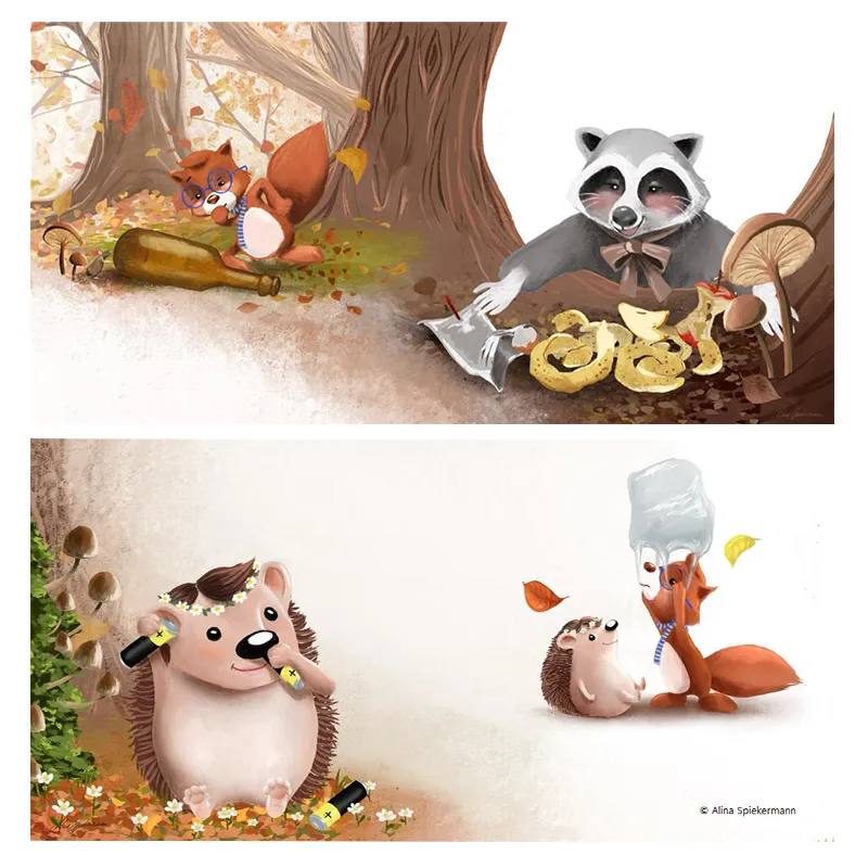 Buch "Egon Eichhorn und der wilde Müll im Wald", 48 Seiten