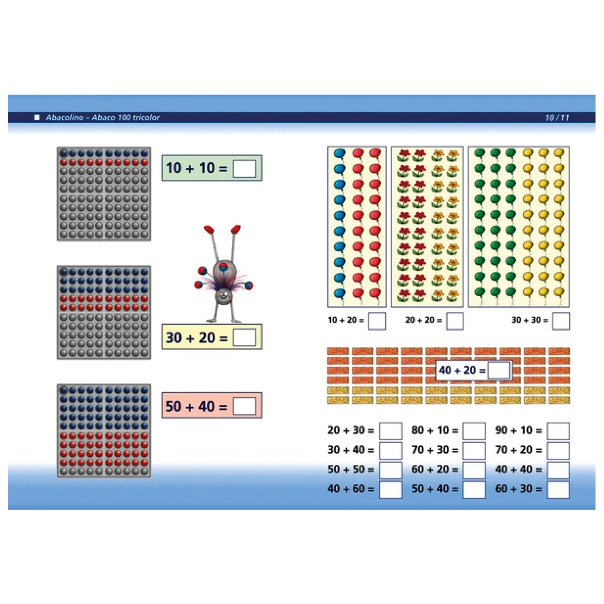 Arbeitsheft "Abacolino - Abaco 100 tricolor", 32 Seiten