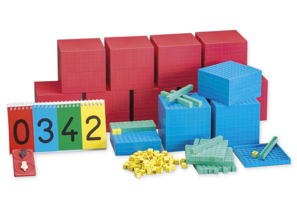 Klasssats XXL Dienes decimalräknesats, 594 stycken. i låda