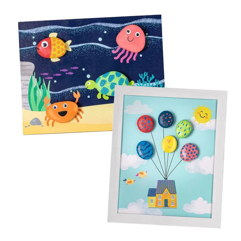 Bastelset "Kreative Steinbilder", 25-tlg.