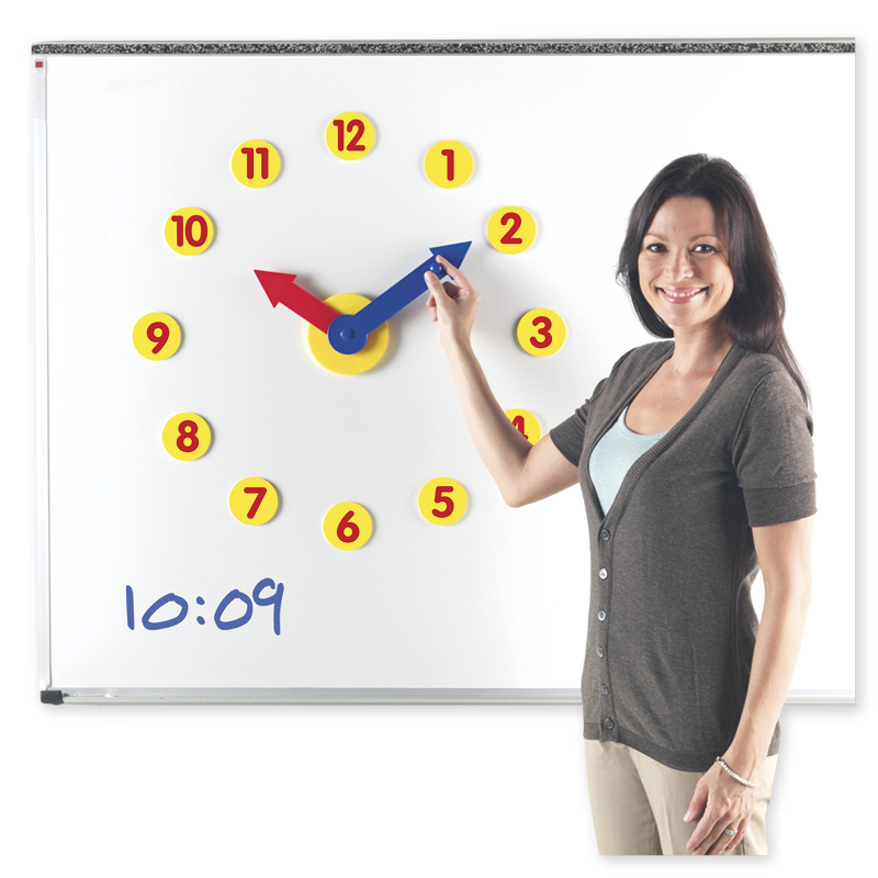 Magnetische Tafel-Lern-Uhr, 13-tlg.
