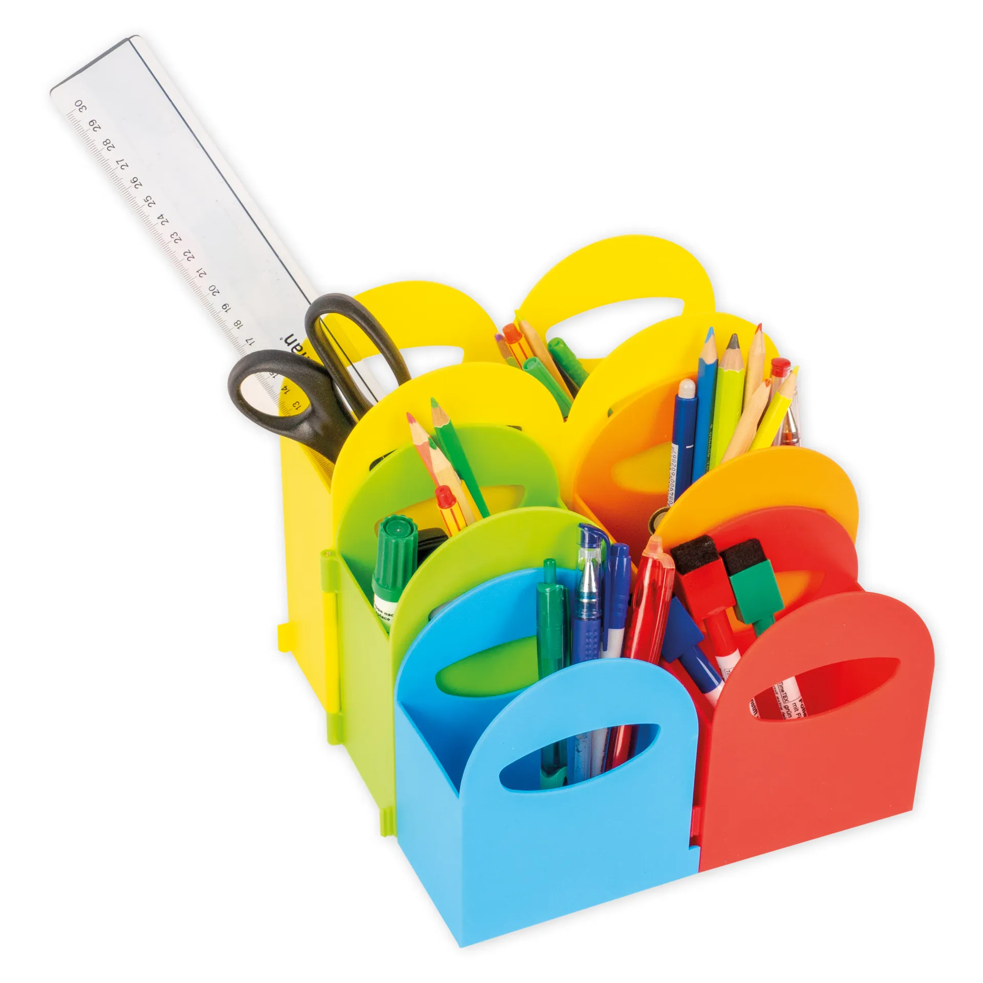 Tisch-Organizer "Flexibel", Kunststoff, 5-tlg. Tisch-Organizer "Flexibel", Kunststoff, 5-tlg.