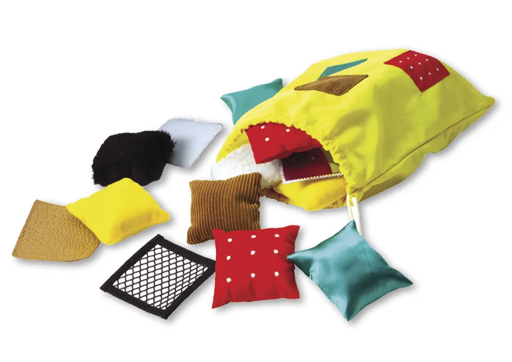 Tast-Memospiel "Textile Quadrate", 20-tlg.