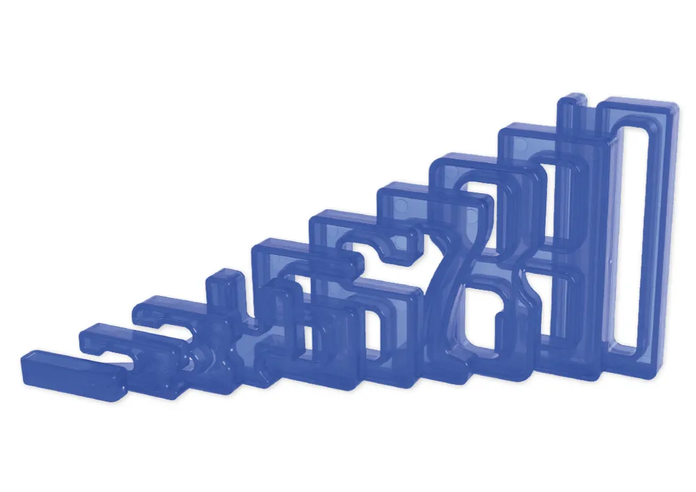 TimeTEX Getallen-bouwstenen "getal op getal", 35-delige set