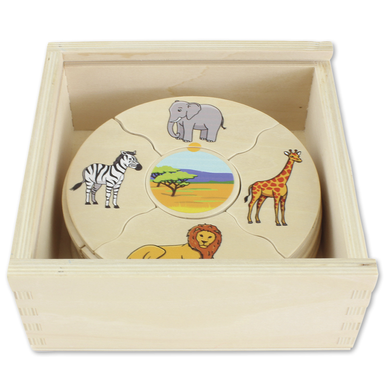 Puzzle-Set "Tierwelten - Lebensräume der Tiere", 45-tlg. Puzzle-Set "Tierwelten - Lebensräume der Tiere", 45-tlg.
