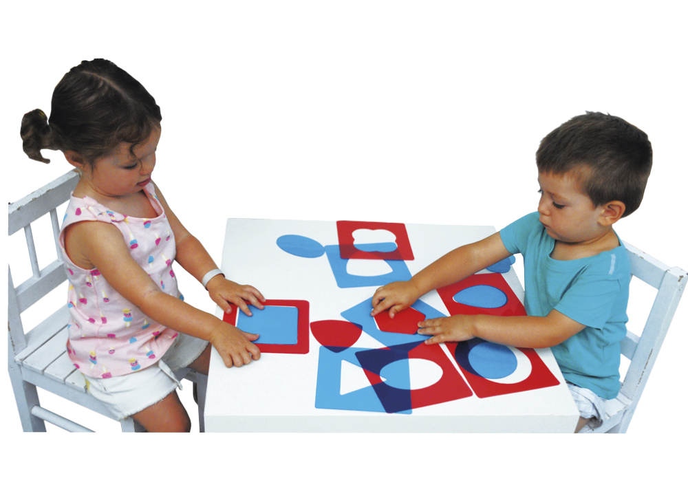 Montessori-Formen für die Leuchtplatte, 30-tlg.