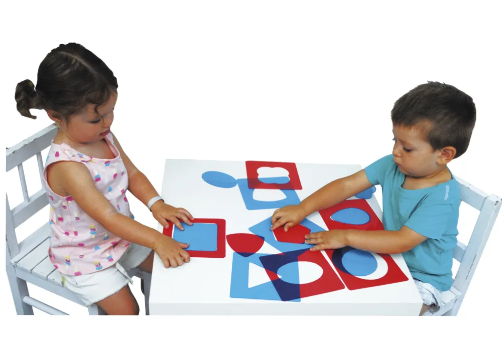 Montessori-Formen für die Leuchtplatte, 30-tlg.