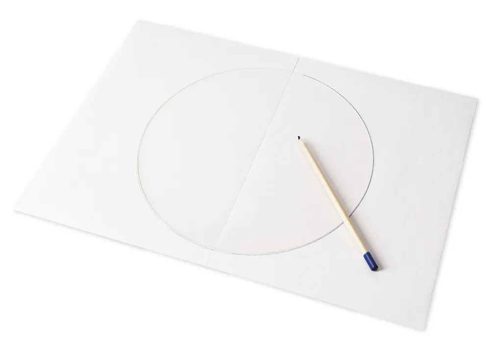 TimeTEX plastcirkel för att måla de två halvorna av jordklotet "Montessori Premium"