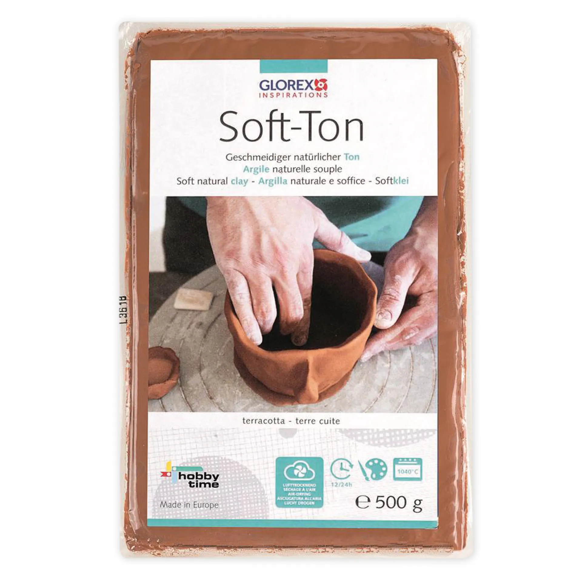Soft-Ton, lufthärtend/brennbar, 500 g