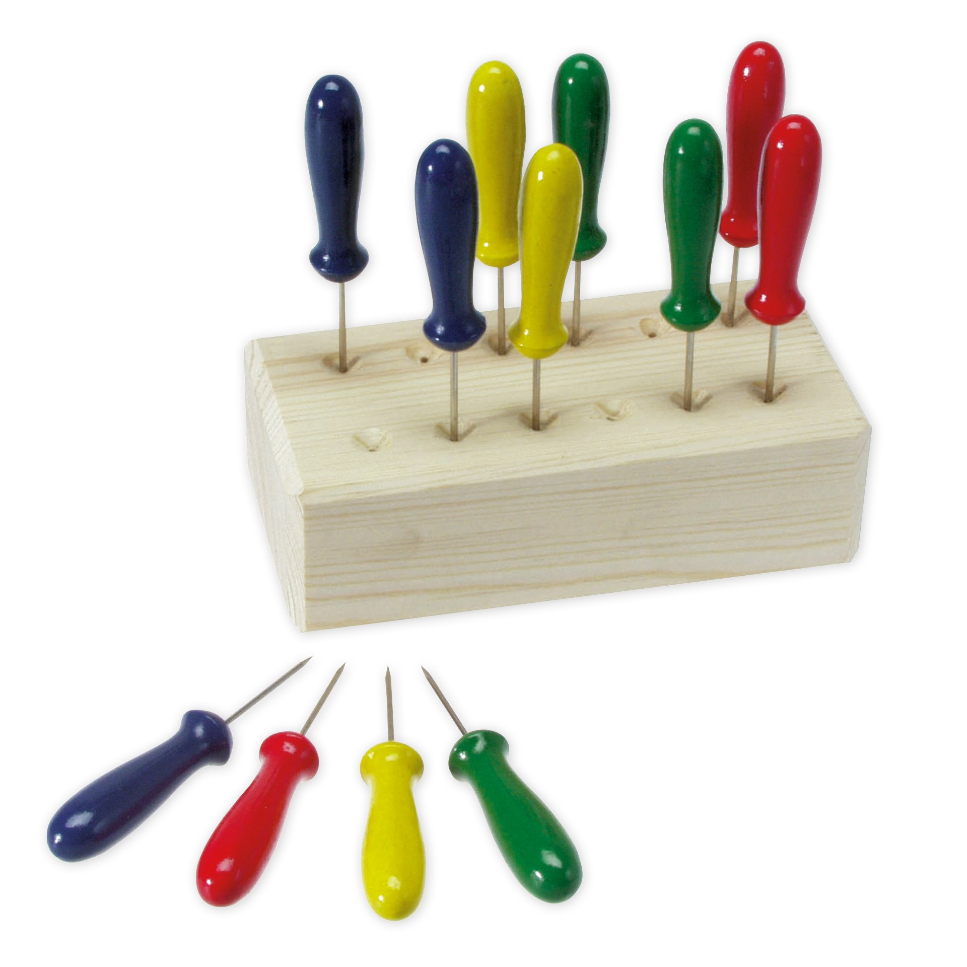 TimeTEX Holzblock für Prickelnadeln, 140x70x43 mm