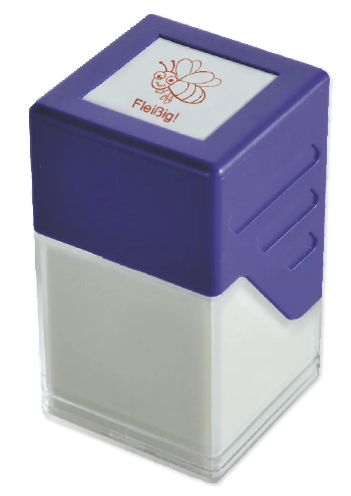 Siebdruck-Stempel "Perpetuum", Biene "Fleißig!"