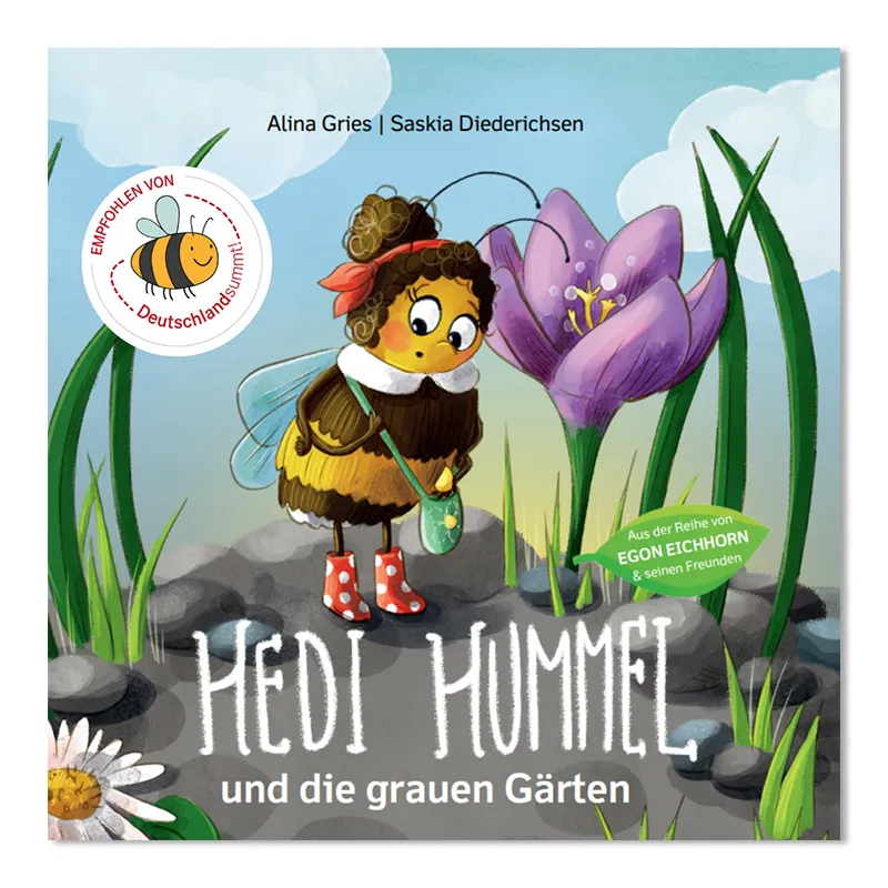 Buch "Hedi Hummel und die grauen Gärten", 48 Seiten