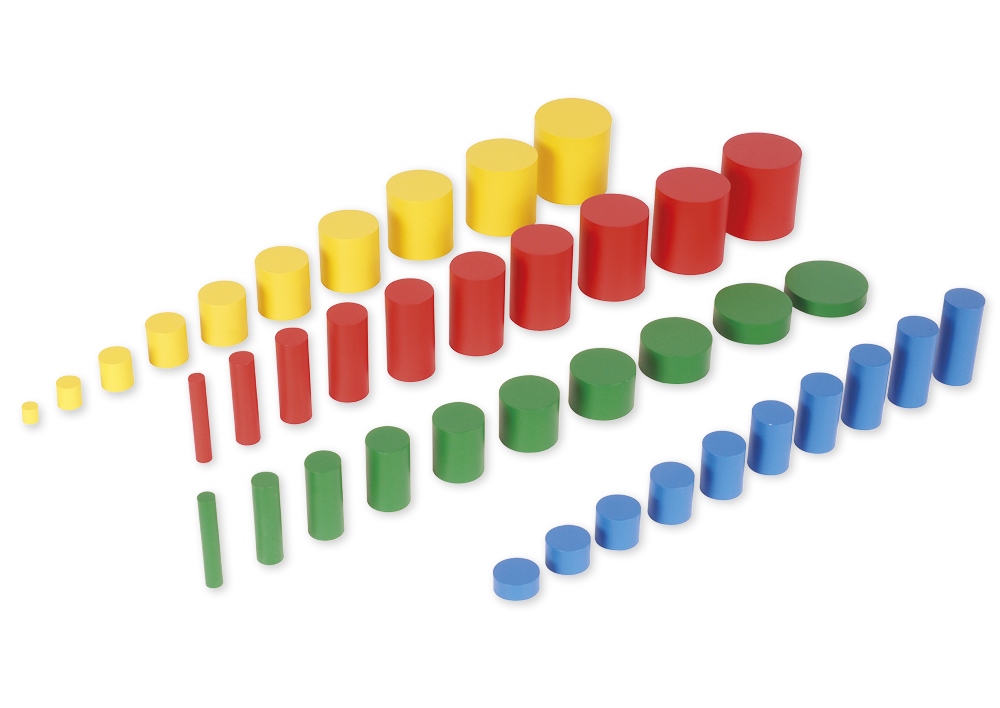 TimeTEX Farbige Zylinder "Montessori Premium" TimeTEX Farbige Zylinder "Montessori Premium"