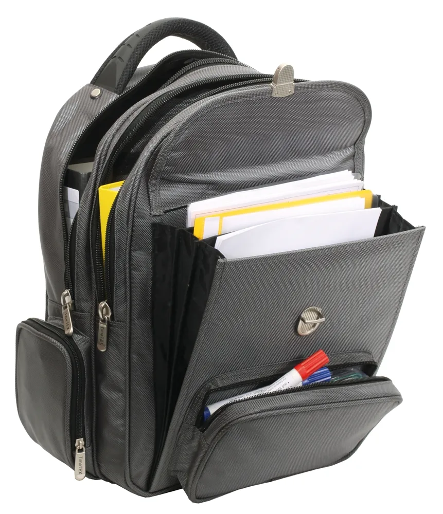 TimeTEX Lehrer-Rucksack "Practica Trend", schwarz, Nylongewebe II./SO
