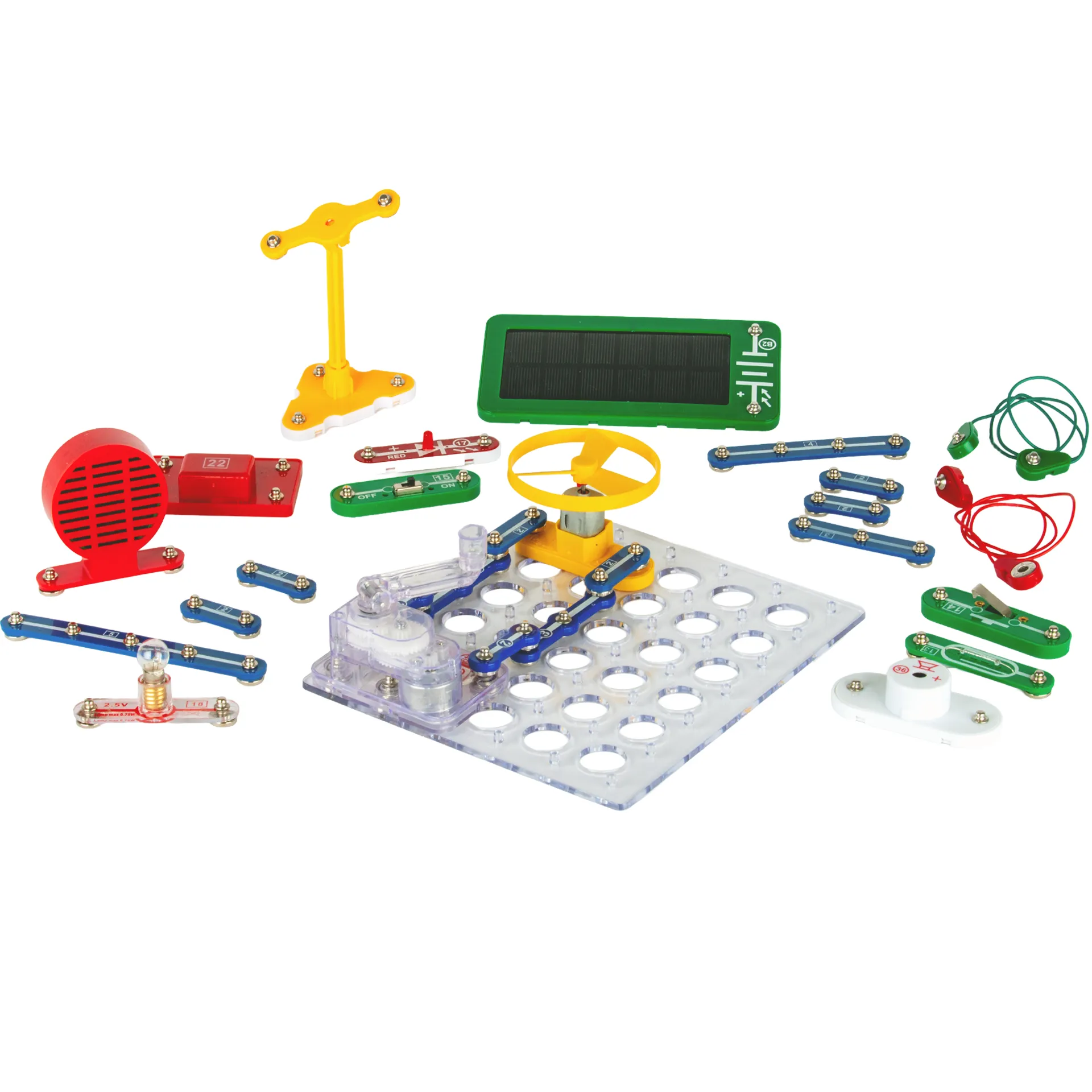 Elektro-Lernbaukasten "Erneuerbare Energien", 35-tlg. in Kunststoff-Box