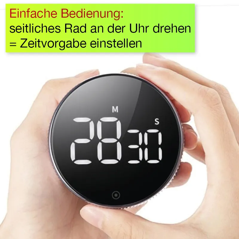 Zeitdauer-Uhr "Digi-Disc" mit Dreh