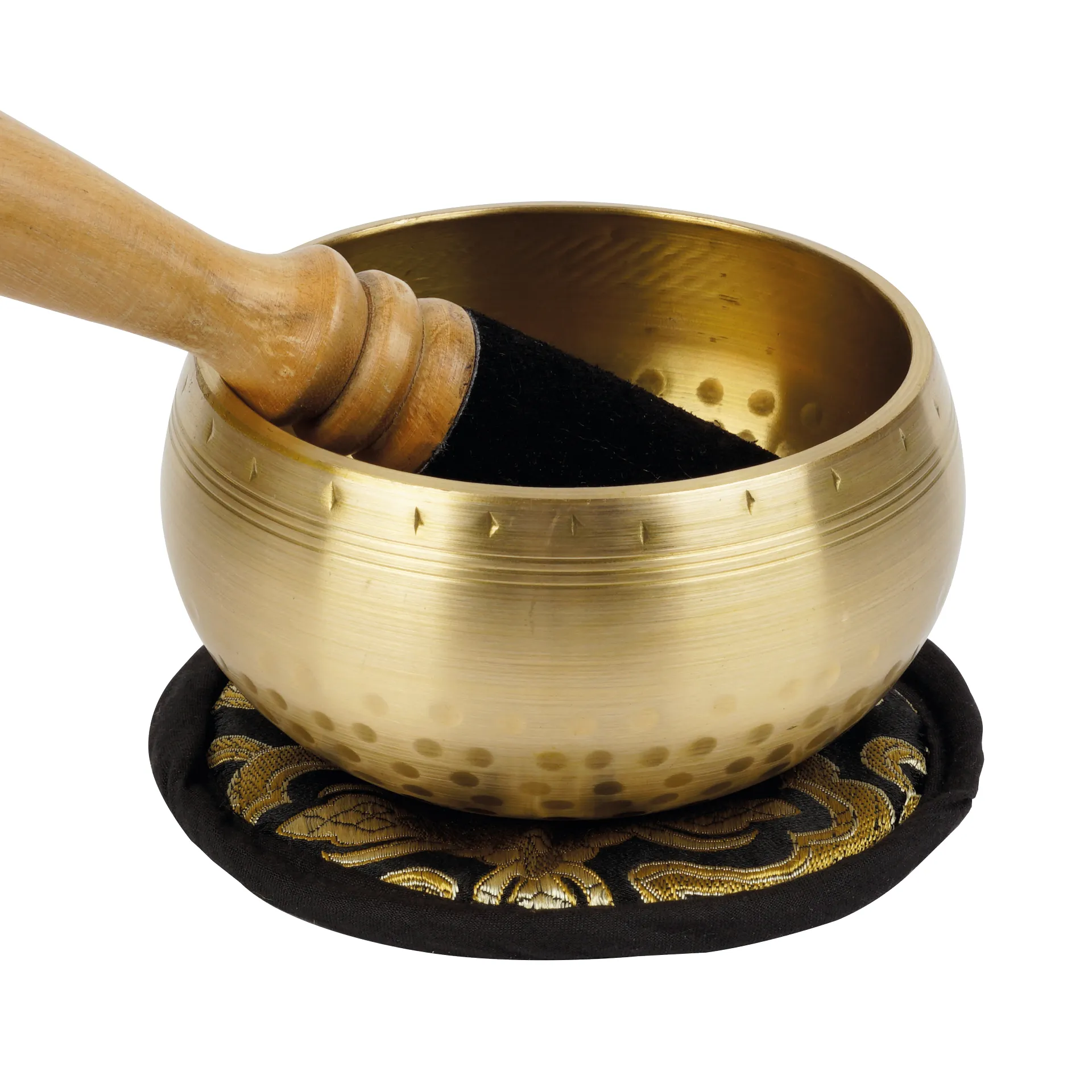 Klangschale "Nepal"im Stickbeutel, 12 cm ø, ca. 400 g Klangschale "Nepal"im Stickbeutel, 12 cm ø, ca. 400 g