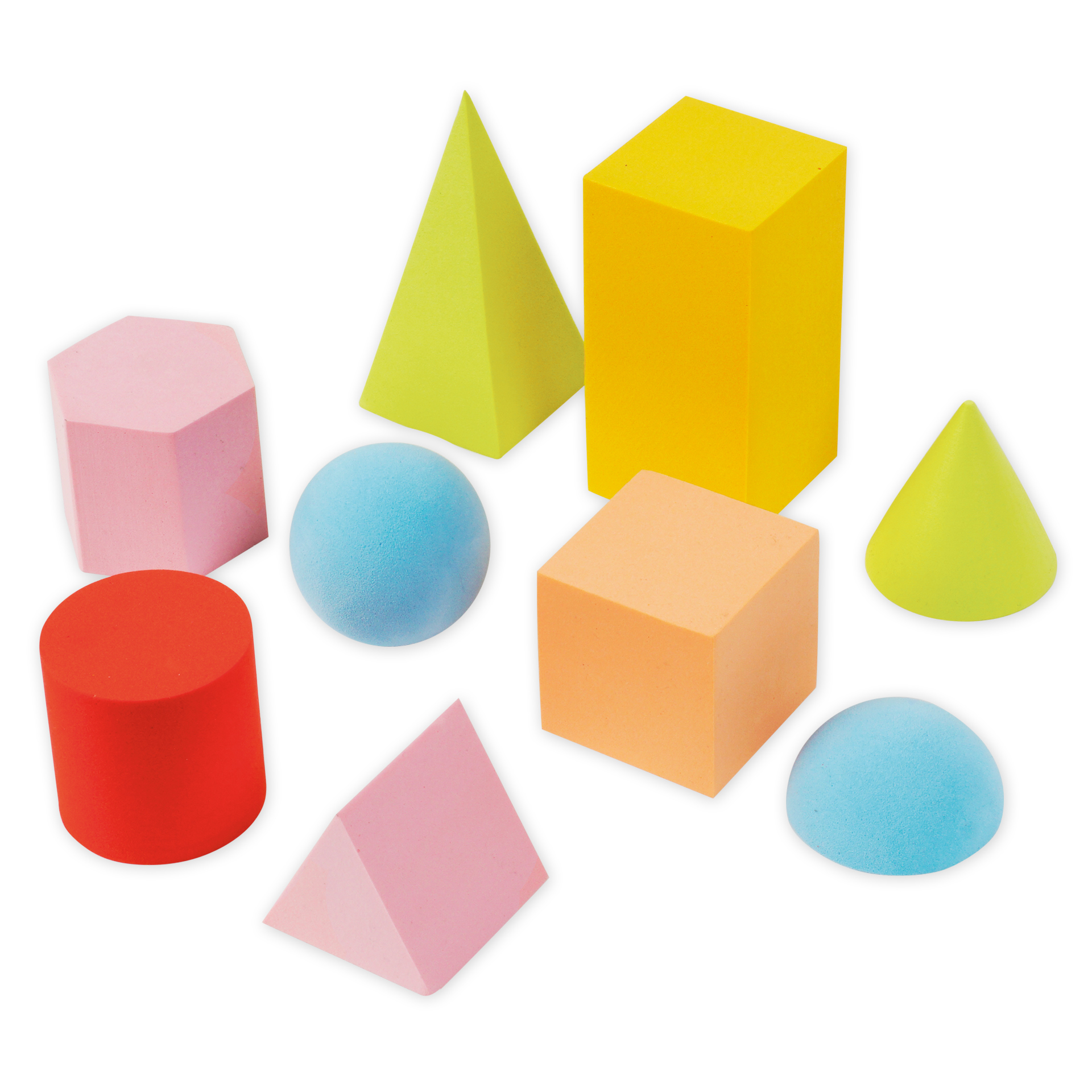 TimeTEX Set Flüster-Geometrie-Körper, 9-tlg.