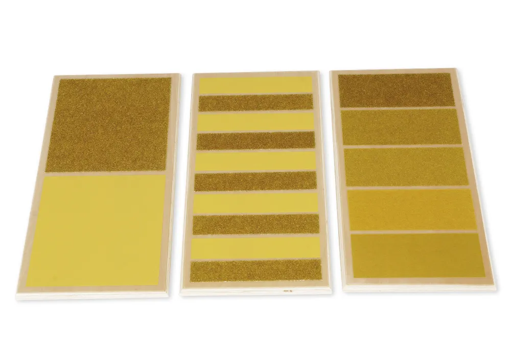 TimeTEX ruw-glad plankjes, 3 stuks "Montessori Premium"