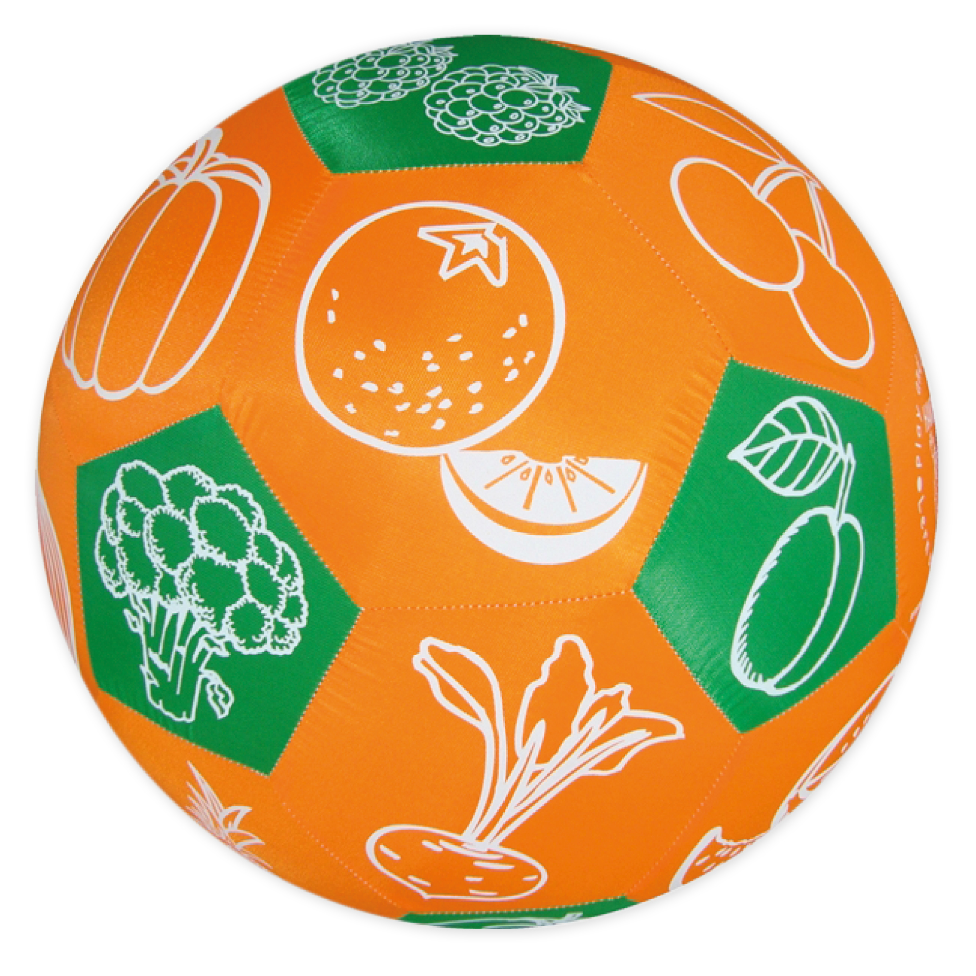 Pedagogisk spelboll "Pello" - frukt och grönsaker