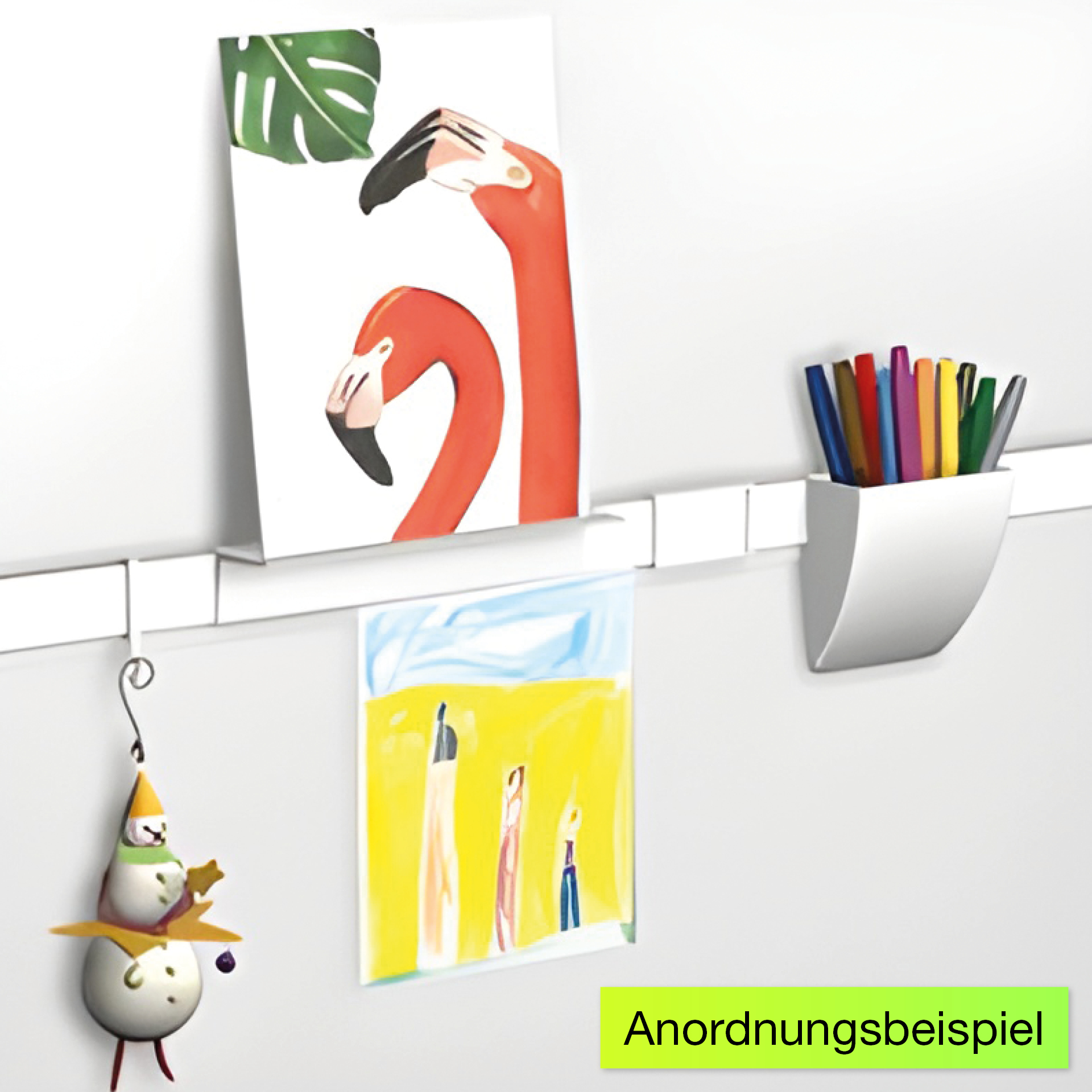 Namensschild für Info-Leiste, weiß, 1 Stück
