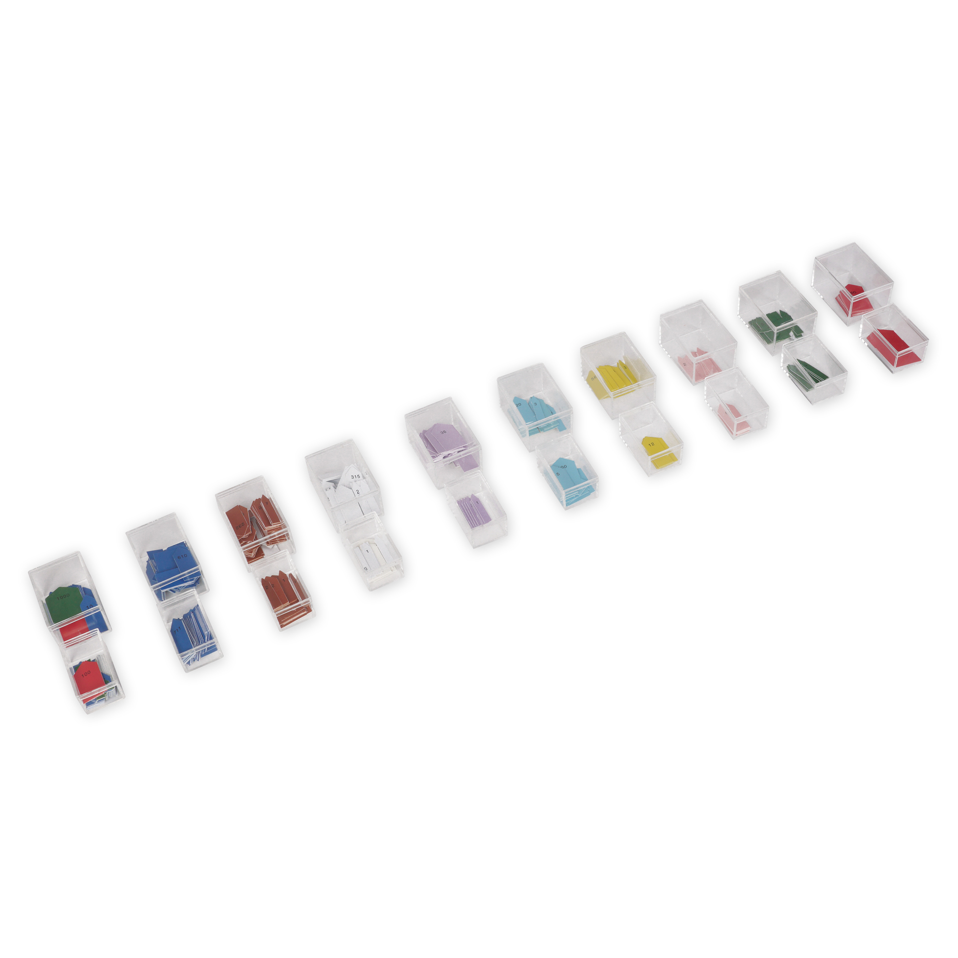 TimeTEX Set Perlenregal mit Perlen und Pfeilen "Montessori Premium"