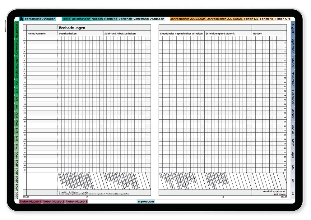 TimeTEX Digitaler Grundschul-Planer DigiPlan 2025/2026