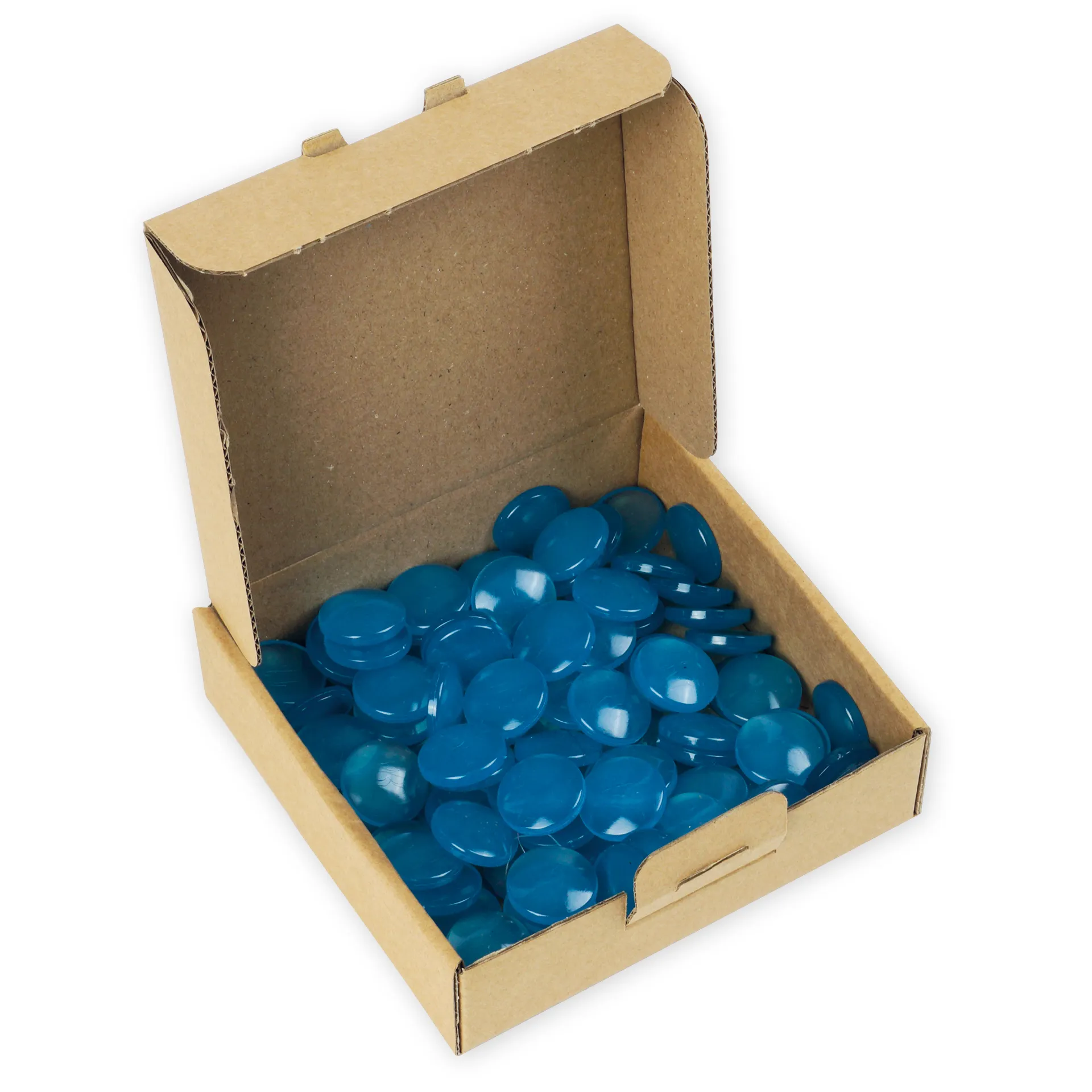 100 småsten i en æske