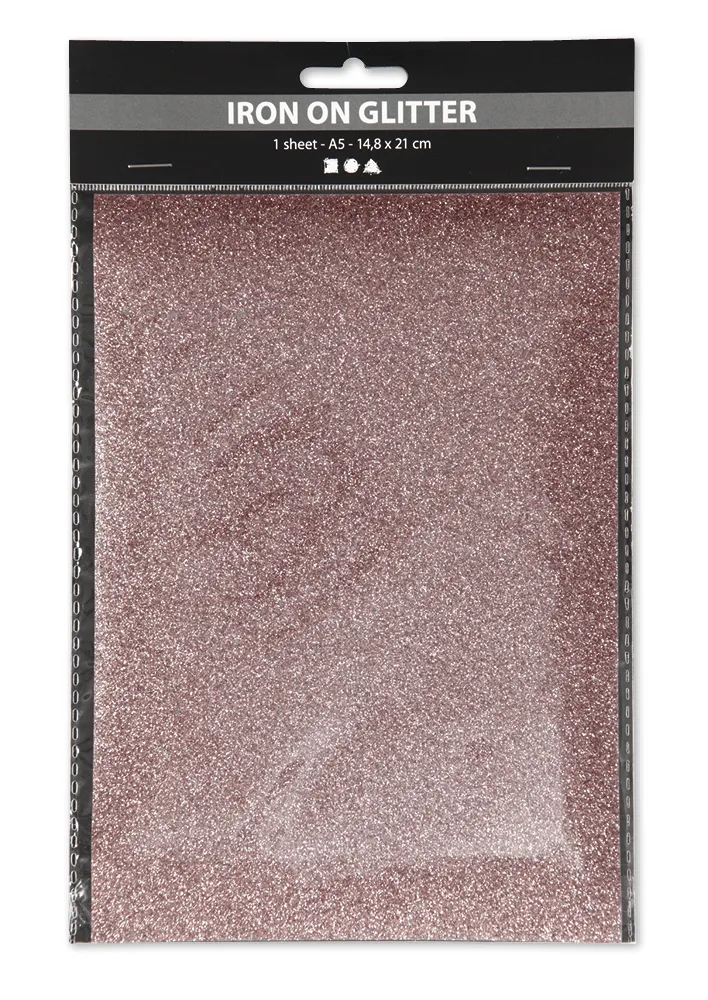 Glitzer-Bügelfolie, 148x210 mm