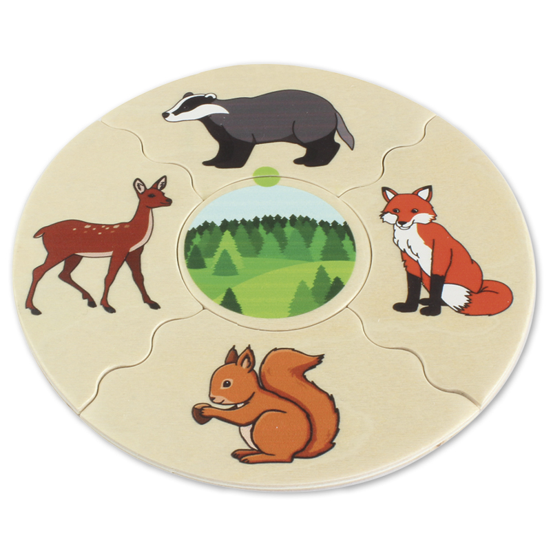 Puzzle-Set "Tierwelten - Lebensräume der Tiere", 45-tlg. Puzzle-Set "Tierwelten - Lebensräume der Tiere", 45-tlg.