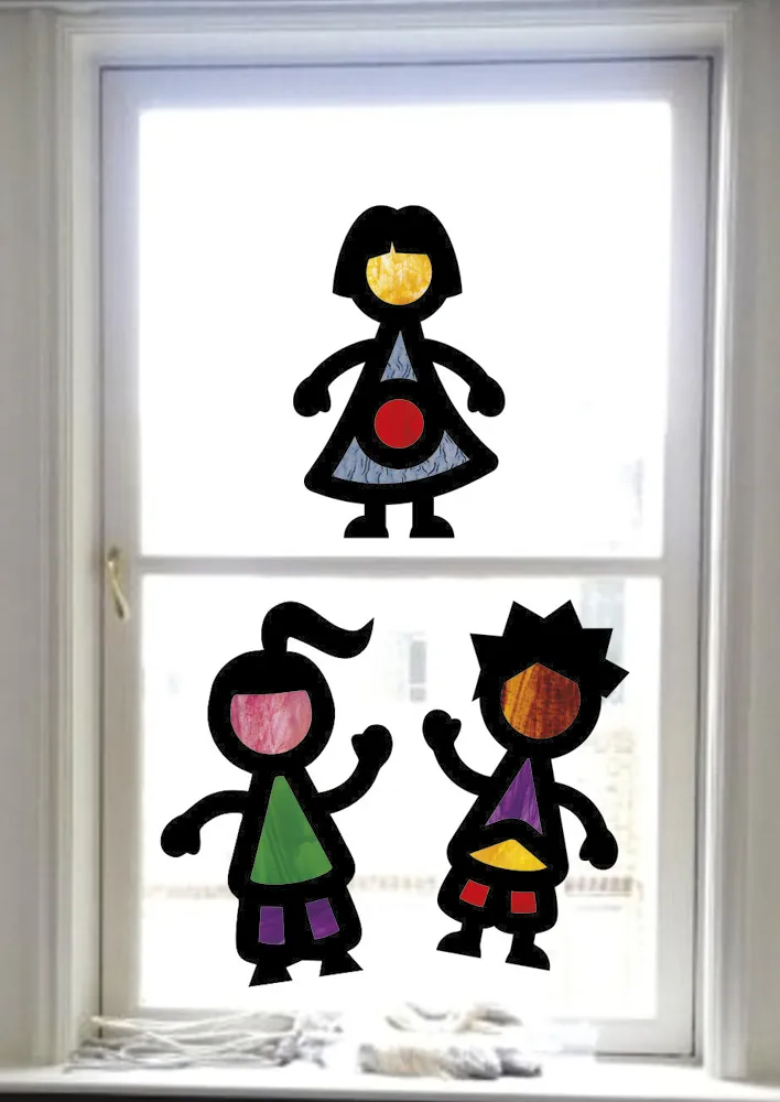 Transparentpapier-Rahmen "Freunde", 36 Stück